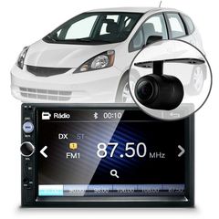 Central-Multimidia-Mp5-Honda-Fit-Cam-Bluetooth-Espelhamento-Android