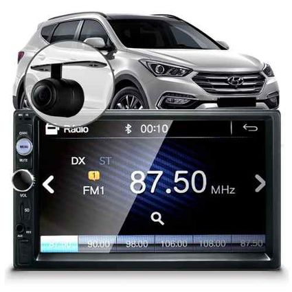 Central-Multimidia-Mp5-Santa-Fe-Bluetooth-Cam-Espelhamento-Android