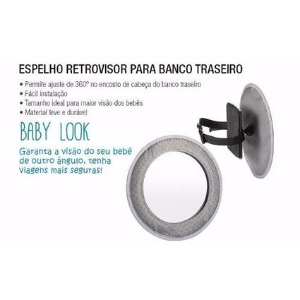 Espelho Retrovisor Para Bebê Banco Traseiro Multikids Bb181 - oestesom