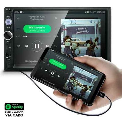 Central-Multimidia-Mp5-Honda-Fit-Cam-Bluetooth-Espelhamento-Android