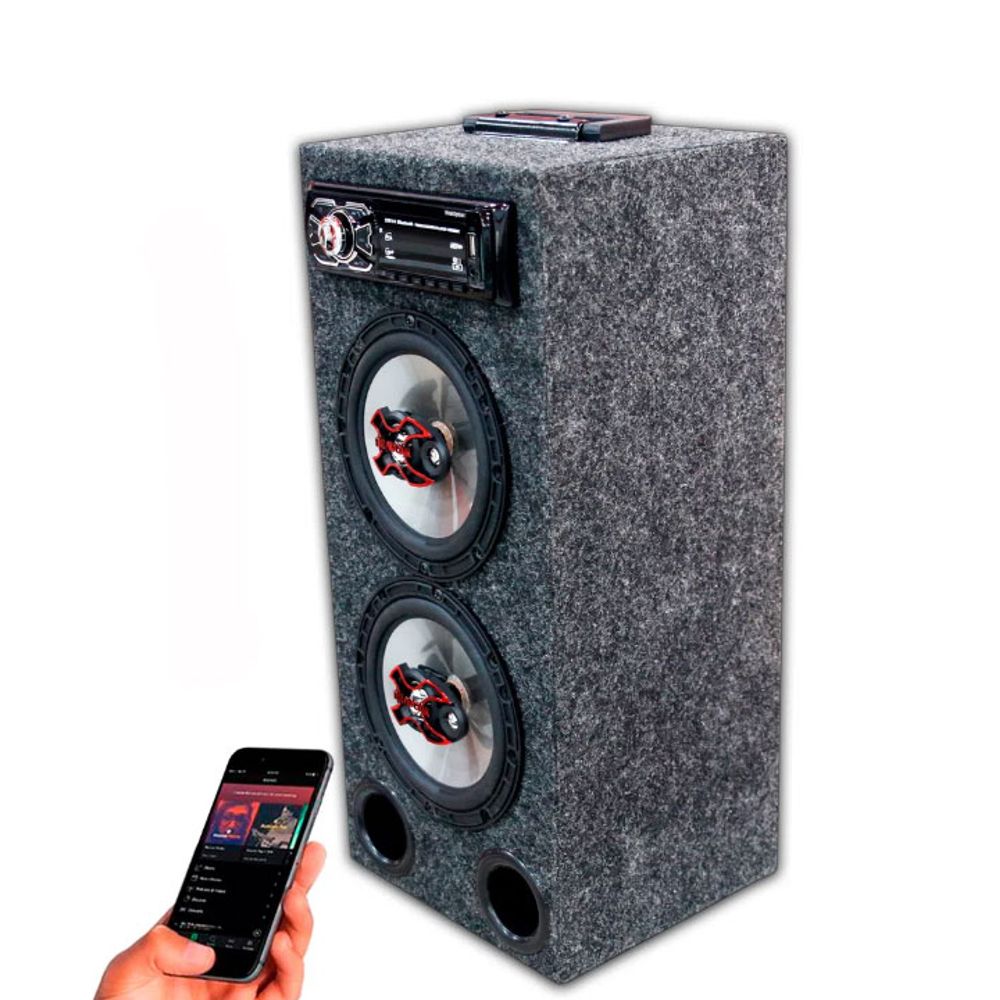 Caixa Residencial Radio Bluetooth Usb + Falante 6 Pioneer - oestesom