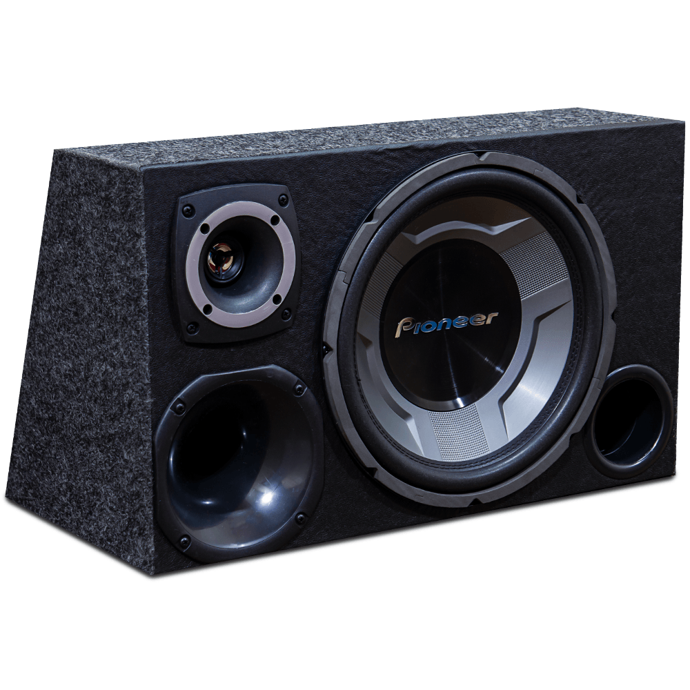 Caixa Trio Pioneer Sub Ts W3060br 1 Driver 1 Tweeter 350w Rms Oestesom