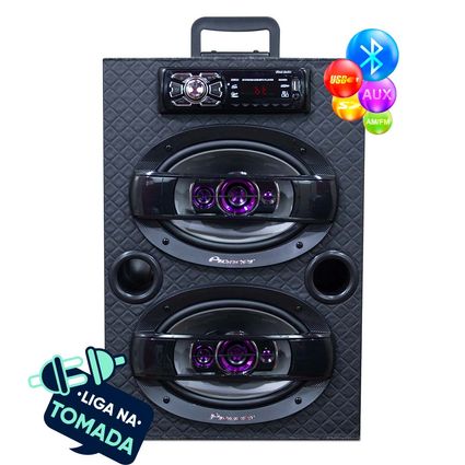 Caixa Bob 6x9 + Sub 12 Residencial Ativa Bluetooth 400w Rms