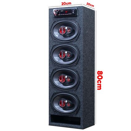 Caixa Bob Residencial Vertical 4 De 6x9 Bluetooth Taramps - oestesom